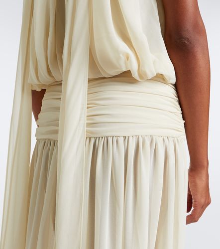 Vestido largo Cruz de chifón drapeado - De La Vali - Modalova