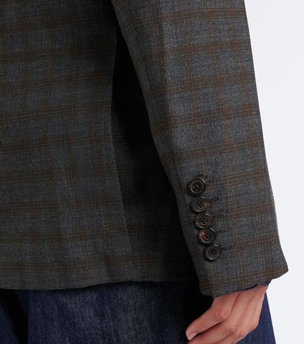 Checked double-breasted wool blazer - Dries Van Noten - Modalova