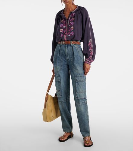 Blusa Lynne de algodón bordada - Marant Etoile - Modalova