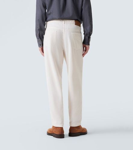 Pantalones rectos de pana de algodón - Brunello Cucinelli - Modalova
