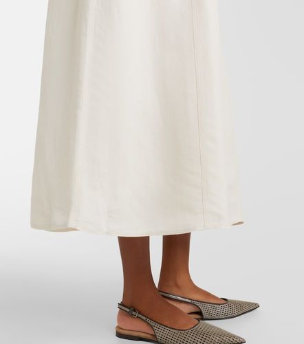 Vestido largo de algodón y seda - Brunello Cucinelli - Modalova