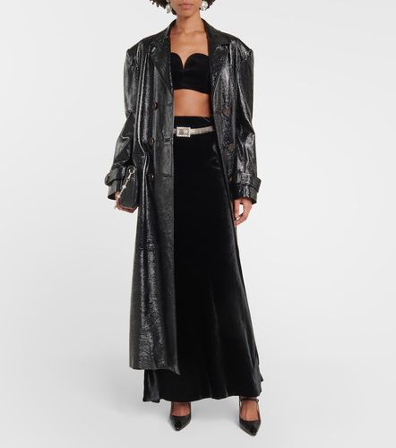High-rise silk-blend maxi skirt - Alessandra Rich - Modalova