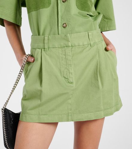 Minifalda de lona de algodón - Stella McCartney - Modalova