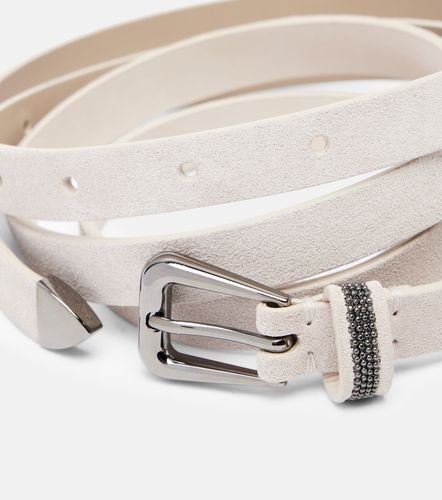 Monili suede belt - Brunello Cucinelli - Modalova