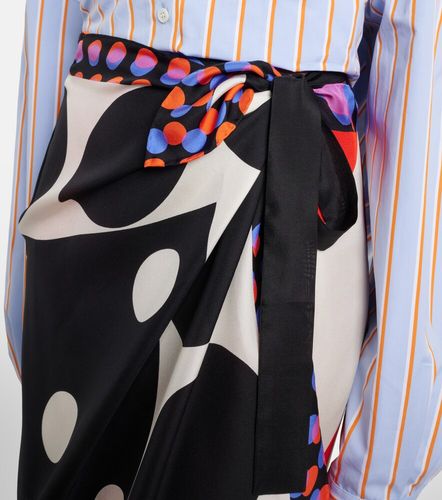 Printed silk wrap skirt - Dries Van Noten - Modalova