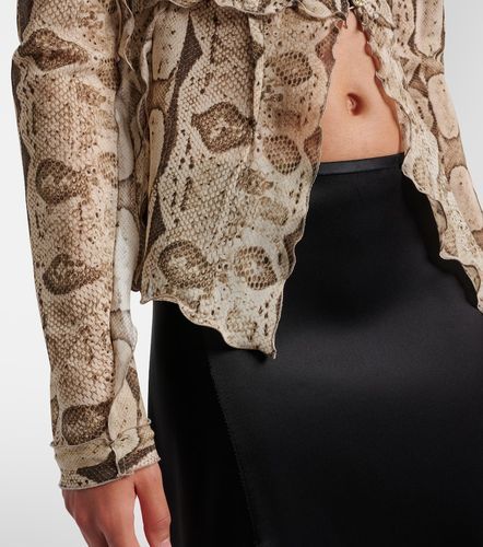 Gucci Snake-print silk blouse - Gucci - Modalova