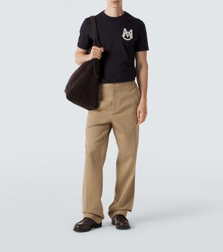 Camiseta de jersey de algodón con logo - Moncler - Modalova