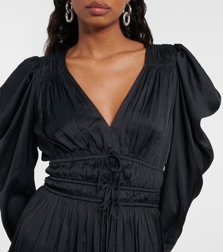 Vestido corto Lu de satén drapeado - Ulla Johnson - Modalova