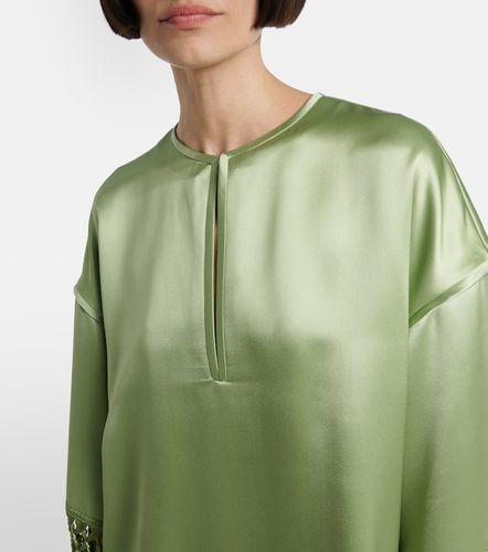 Túnica de seda duquesa con flecos - Valentino - Modalova