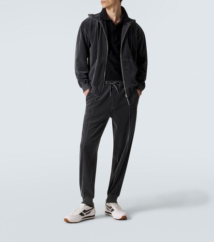 Cotton-blend velour sweatpants - Tom Ford - Modalova