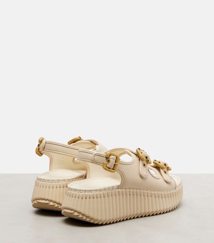 Chloe Nama leather platform sandals - Chloe - Modalova