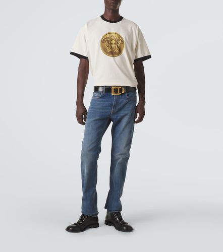 Camiseta Medusa de jersey de algodón estampada - Versace - Modalova