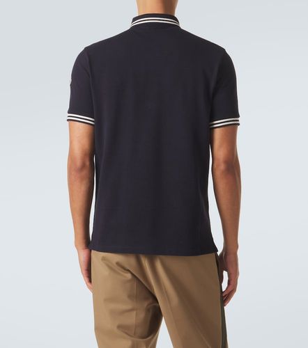 Moncler Polo in piqué di cotone - Moncler - Modalova