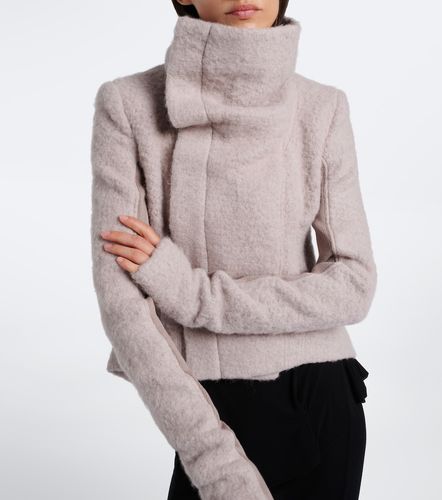 Asymmetric alpaca and wool-blend jacket - Rick Owens - Modalova