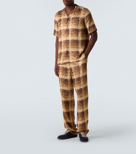 Checked jacquard bowling shirt - Dries Van Noten - Modalova