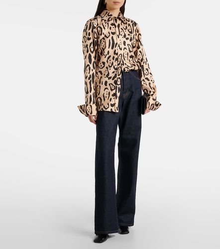 Armony leopard-print silk top - Sportmax - Modalova