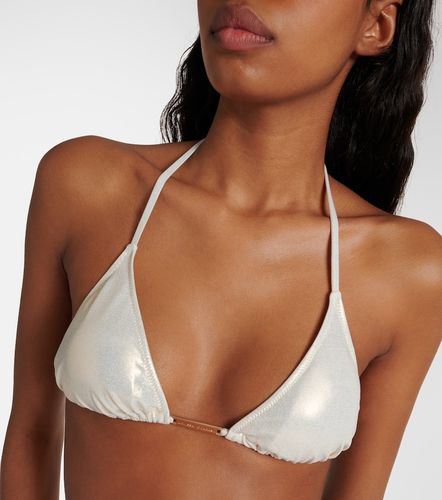 Andorra triangle metallic bikini top - Melissa Odabash - Modalova