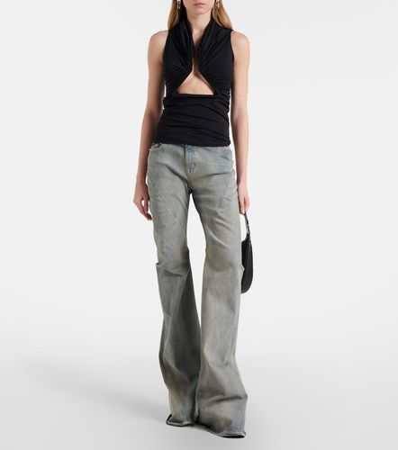 Rick Owens Cutout ruched jersey top - Rick Owens - Modalova
