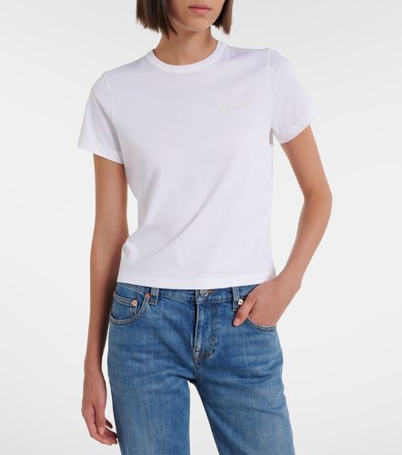 Camiseta de jersey de algodón - Gucci - Modalova