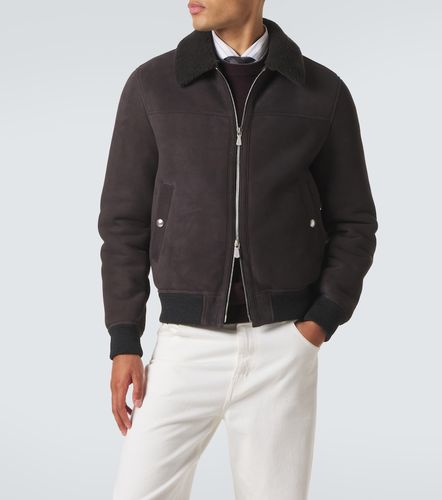 Shearling-lined suede jacket - Eleventy - Modalova