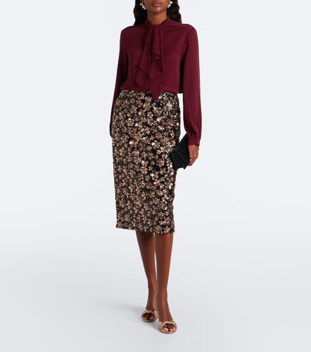 Gonna midi floreale con paillettes - Max Mara - Modalova