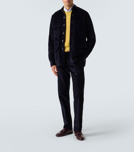 Camisa western de pana de algodón - Rubinacci - Modalova