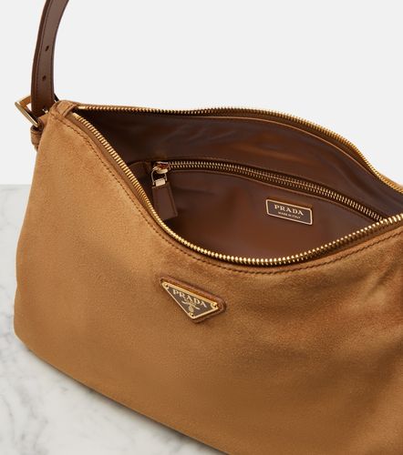 Borsa Aimée Large in suede - Prada - Modalova