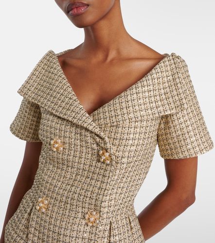 Off-shoulder boucle minidress - Self-Portrait - Modalova