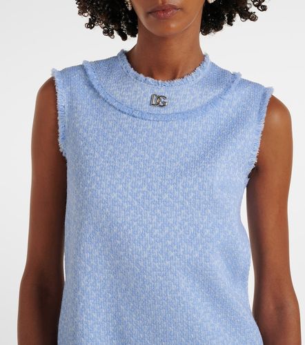DG wool-blend tweed minidress - Dolce&Gabbana - Modalova