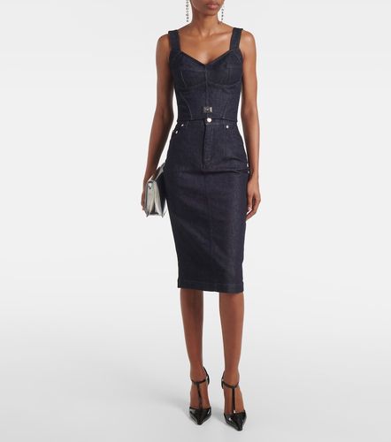 Dolce&Gabbana Top bustier de denim - Dolce&Gabbana - Modalova