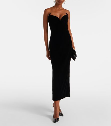 Mugler Abito bustier in velluto - Mugler - Modalova
