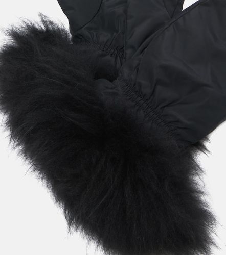 Wool-trimmed down gloves - Yves Salomon - Modalova