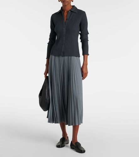 Pullover polo in misto cotone a coste - Vince - Modalova