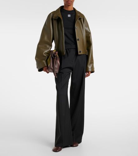 Pantaloni regular in lana con logo - Loewe - Modalova