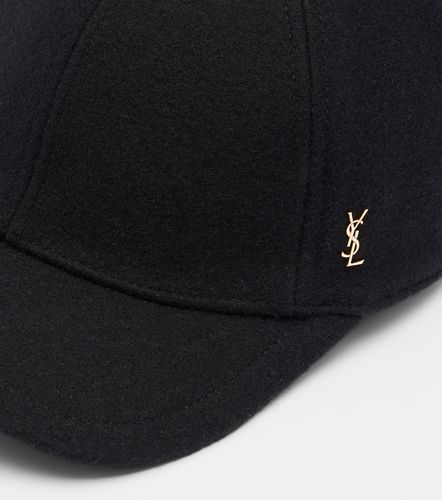 Cappello da baseball Cassandre in feltro - Saint Laurent - Modalova