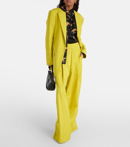 Blazer in popeline di cotone oversize - Dries Van Noten - Modalova