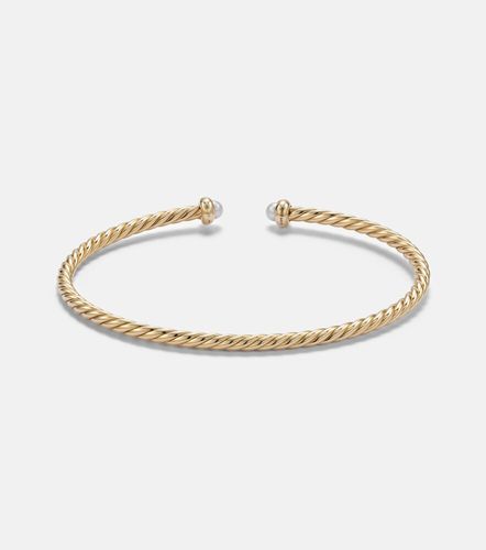 Pulsera Cablespira® Flex Micro de oro de 18 ct con perlas - David Yurman - Modalova