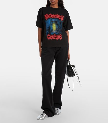 Camiseta de algodón estampada - Balenciaga - Modalova