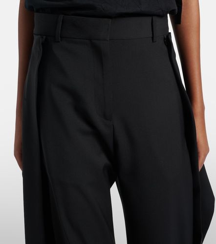 Loewe Draped wool wide-leg pants - Loewe - Modalova