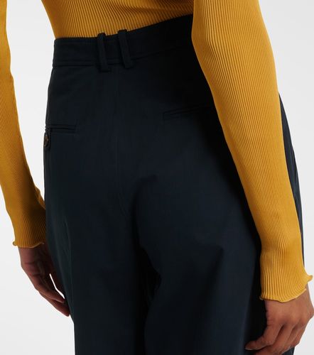 Bermudas de algodón plisadas - Saint Laurent - Modalova