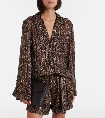 Blusa de seda estampada - Saint Laurent - Modalova