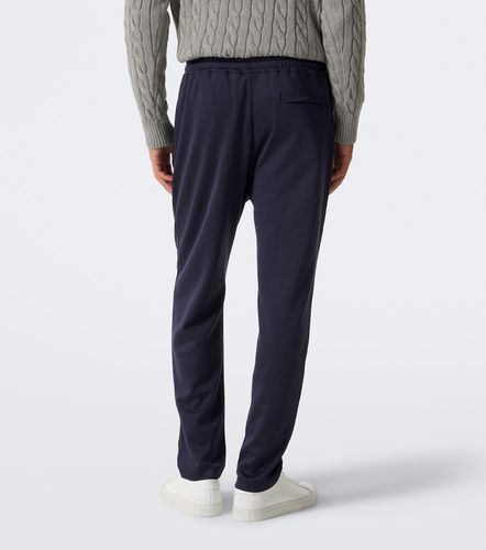 Silk and cotton-blend sweatpants - Eleventy - Modalova