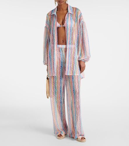 Camisa oversized transparente en zigzag - Missoni - Modalova