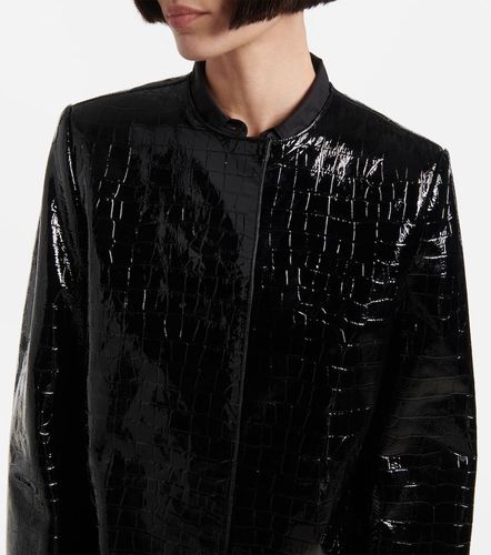 Abrigo de piel efecto cocodrilo - Toteme - Modalova