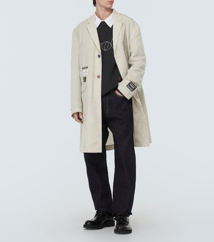 Cappotto in lana e lino a righe - Undercover - Modalova