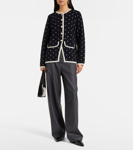 Mirja polka-dot wool-blend cardigan - Rixo - Modalova