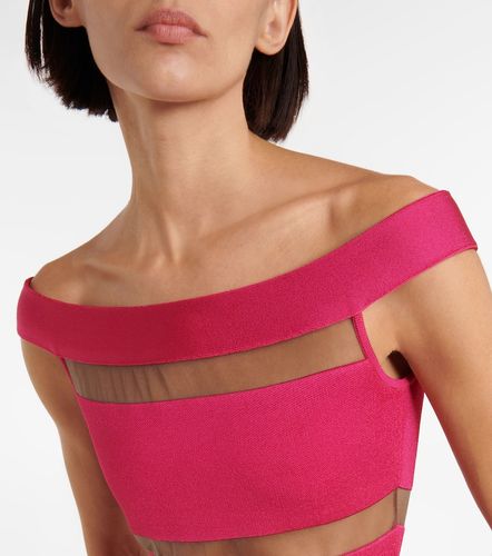 Balmain Miniabito con mesh - Balmain - Modalova