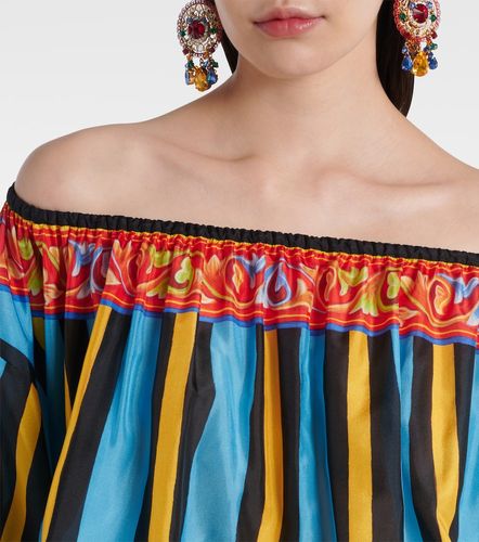 Dolce&Gabbana Patterned silk top - Dolce&Gabbana - Modalova