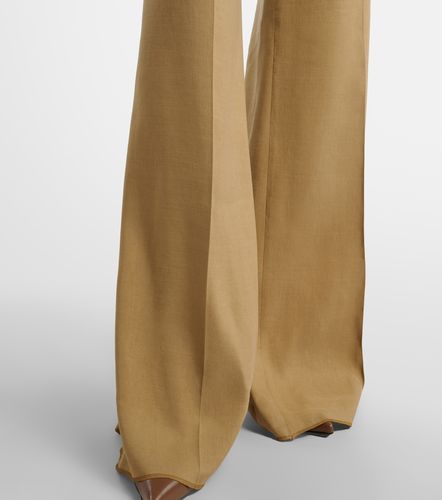 Pantaloni in lino e seta a gamba larga - Max Mara - Modalova
