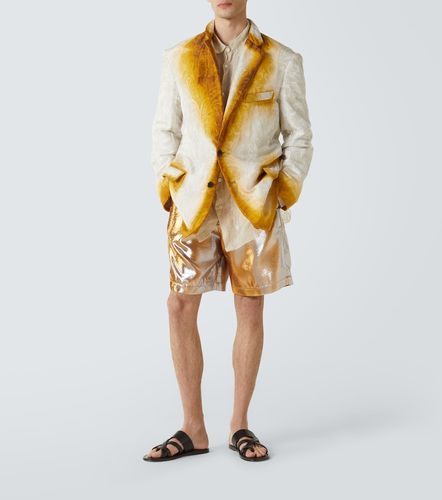 Dries Van Noten Shorts metallizzati - Dries Van Noten - Modalova